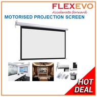 Motorized Electric Projection Screen 1:1 4:3 16:9 Ronald Jack Screen Matte White 5x5 6x6 7x7 8x6 8x8