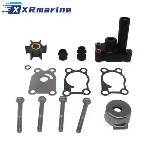 Water Pump Impeller Kit with Housing for Johnson Evinrude Outboard 4 4.5 5 6 7.5 8 HP 389844 396644