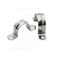 Set of 05 304 Stainless Steel Pipe Suspension Belts, Pipe Hugging Shackles, Omega Phi Shackles 21MM 