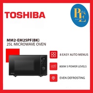 Toshiba MM2-EM25PF(BK) 25L Microwave Oven , 8 Easy Auto Menus , Multi Stage Cooking , 800W 5 Power L