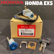 SUIZ KUNCI HONDA EX5 KEY LOCK MIAN SWITCH KIT SET ACCESSORIES MOTOR Gunuine Parts BODY PARTS EX5 ACC