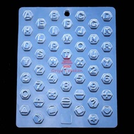 GC Chocolate Mold Praline Pudding Jelly Letter Letter Letters 6 Plastic