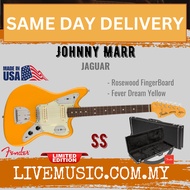 Fender Limited Edition Johnny Marr Jaguar Electric Guitar, Fever Dream Yellow