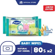 SALE ! Drypers Pinkfong Baby Wipes Oat 80sx2