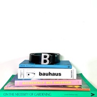 BALENCIAGA B buckle belt 銀色五金黑色皮帶腰帶 中古美品