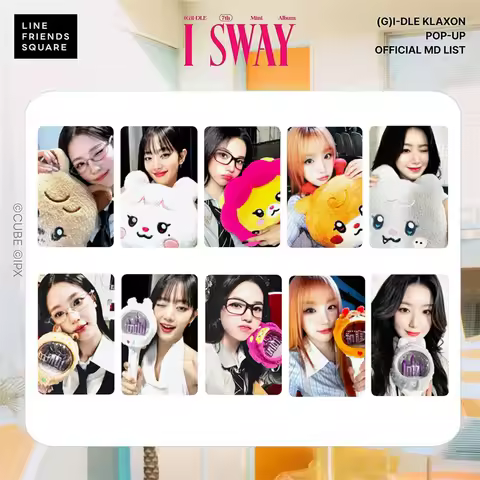 5pcs/set KPOP (G)I-DLE Album I SWAY Flashcards LOMO Cards Offline Photo Cards Song Yuqi Minnie Fan C