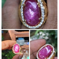 Ruby Burma jumbo double star material kristal mulus hot colour