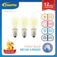 PowerPac 3x Pygmy bulb 15W E14  Bulb Replacement for Fridge( E1415C)