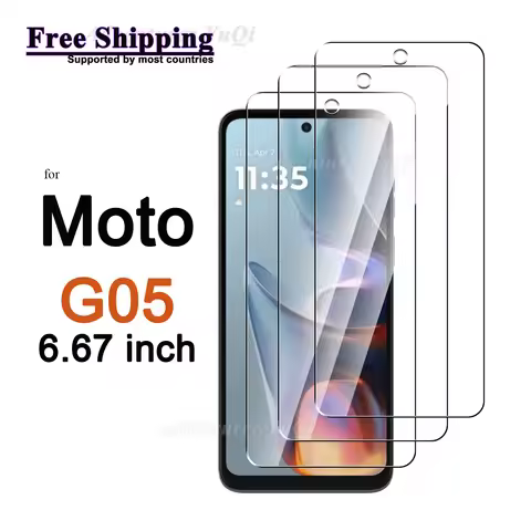 Screen Protector For Motorola Moto G05 6.67 inch Tempered Glass HD Crystal Clear Mica 9H Anti Scratc