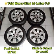 Velg original Mercy Ring 16 Lebar 75 Pcd 5x112 Et 53