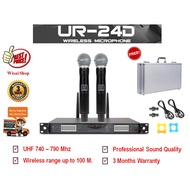 Wireless Microphone ชุดไมค์ลอยคู่ รุ่น UR24D / BETA58 คลื่น UHF 740-790mhz คุณภาพเสียงระดับมืออาชีพ