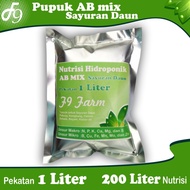 TERBEST AB Mix 1 Liter Serbuk Pupuk Nutrisi Hidroponik Sayuran Daun