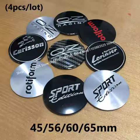 45/56/60/65mm Modified Wheel Hubcap Logo Emblem Badge Sticker for Sport Rotiform Oz O.z Carlsson Lor