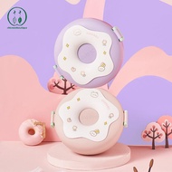 [Chicnest] Lunch Box For Kid School Child Sna Box Donut Cartoon Leakproof Bento Box Lunch Bags With 