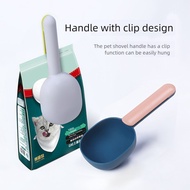 Built-in Clip on Handle Pet Food Scoop - Accurate Measuring Cup for Dog and Cat Dry Kibble Portable 