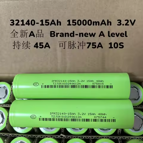 👇15Ah 32140 Lifepo4 Battery 3.2V 48WH Large Capacity Scooter Battery Cell A-grade Lifepo4 32140 Eve 