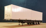 全新 HERPA 076494-002 1/87 40呎多用途可伸縮貨櫃板架（黑，附兩個20呎櫃）