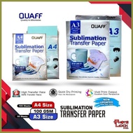 ✻ ▼ ۞ QUAFF SUBLIMATION TRANSFER PAPER A4/A3