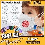 KF94 Mask Headloop/ Hijab Mask/ Mask Kanak/Adult Kids Face Mask/ N94/4 LAYERS PROTECTION