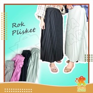 TERMURAH NA Rok Plisket Mayung Premium Dewasa / Rok Rempel Polos Payung Hyget Lipatan Besar Jumbo Te