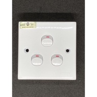 3 Gang 1 Way Switch Crown