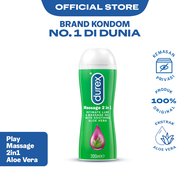 Durex Play Massage 2in1 Pelumas Gel Seks Pria & Wanita 200ml Bottle - Lubricant Water Based Sex Lube