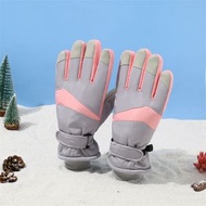 秋冬季手套 滑雪手套 保暖男女戶外騎行觸屏加絨防寒防水手套（平行進口）（快遞送貨上門）