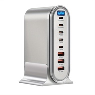 440W GaN 8 พอร์ต Fast Charge Station พร้อม 5C3A Quick Chargin สําหรับโทรศัพท์มือถือ PD 100W สําหรับ