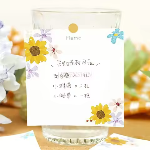 1book Little Fresh Notes Creative Account Collage Memo Writing Account Non Sticky DIY Message Memo