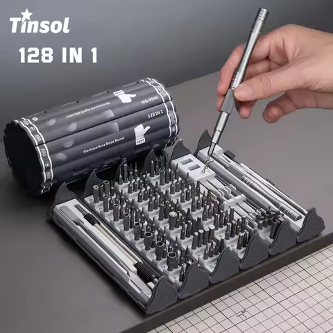 128-in-1 Multi-Function Precision Screwdriver Set with Magnetic Bits Portable Manual Repair Tool for