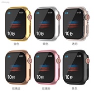 Suitable for Apple Apple Watch Series8 Protective Case iWatch 8 Electroplating Tempered Film Protective Case