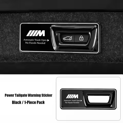 Car Trunk Switch Warning Sticker Tailgate Lifting Cover Decal For BMW G80 G06 G07 G42 G14 G15 G16 F8