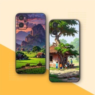 Case for Realme 9i with village landscape print