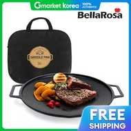 Bellalosa Made in Korea Ih Induction Camping Griddle Pan 36cm Meat Grill Plate + Dedicated Bag