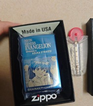 新店特惠Zippo煤油防風火機 EVA 明日香 藍冰