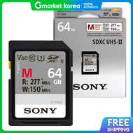 Sony | การดหนวยความจำ SF-M64/T2 SD U3 64GB ความเรว R277MBs W150MBs ของแทจาก Sony ผจดจำหนายอยางเปนทาง