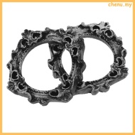 2pcs Decorative Mini Picture Frames Small Vintage Resin Frames for Tabletop Display Miniature Photo 