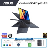Asus Vivobook S 14 Flip Tp3402Z-AKN109WS (I5-12500H, 8GB, 512GB SSd, 14" 28K Oled, Touchscreen, Intel, Blue-W11, H&amp;S)