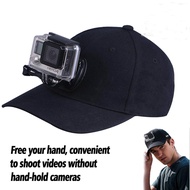 Sports Camera Baseball Hat For Gopro Hero 5 4 3 Eken H9 H8r H8 Xiaomi Yi Accessories Sjcam Sj500x Camera Sun Hat Cap With Base