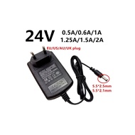 24v 24 Volt Power Supply Adapter Ac Dc 24 V 0.5a 500ma 0.6a 600ma 1a 1.25a 1250ma 1.5a 2a Adaptor Sw
