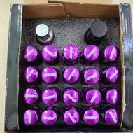 [Rays] ORIGINAL Metal Wheel Nut 1.5mm Purple & Red For Proton Perodua Toyota Honda
