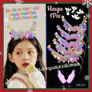 PREMIUM IMPORTED ANGEL WINGS HEADBAND ELEGANT PEARL FAIRY HEADBAND/ ELASTIC LED HEADBAND/ CHRISTMAS 