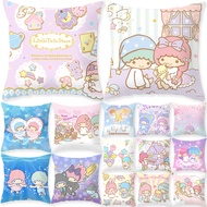 Little Twin Stars Cotton Linen Pillow Case Cartoon Sofa Cushion Cover Home Decors