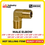 Male Elbow BLM Male x Male BSPT Brass Fitting (1/8" x 1/8",1/4" x 1/8",1/4" x 1/4",3/8" x 1/4",3/8" 