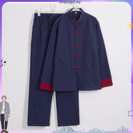 Kung Fu Costume Tang Suit Hanfu Bruce Lee Kung Fu Costume Top Pants Two-Piece Suit