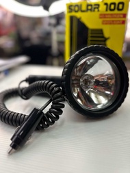 ไฟสปอร์ตไลท์ มือถือ สำหรับรถยนต์ ปลั๊กเสียบจุดบุหรี่ หลอดไฟ H3 55W 12V แสงพุ่งไกลสว่างสุดซอย มือจับถ