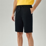 Giordano Mens กางเกงผู้ชาย Slim Cotton Drawstring Shorts 01106236002 กางเกงขาสั้นผู้ชาย กางเกงจิออดา