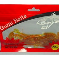 GUMI Baits Paddle and curly Tail Ajing Soft Rubber Plastic Jig Bass Fishing Lure Bulk Packs 20pc/30p