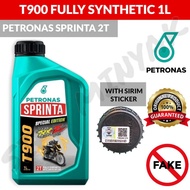 100% ORIGINAL PETRONAS SPRINTA 2T T900 2T FULLY ENGINE OIL MOTORCYCLE MINYAK HITAM MOTOR FULLY SYNTH