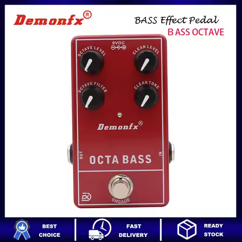 DemonFX Octave - Octa Bass New Analog Bass Effect Pedal Guitar Effects Pedals for Electric Bass Guit